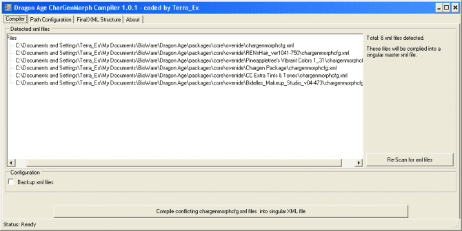 dragon age 2 chargenmorph compiler